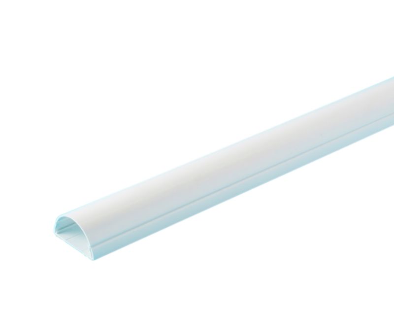 D line Self Adhesive Plasma Trunking White