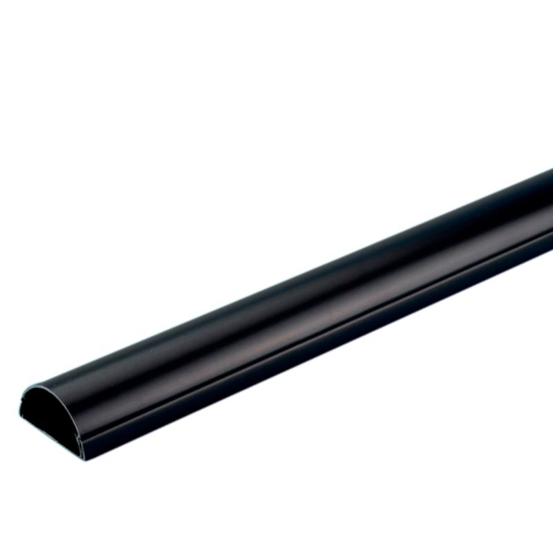 D line Self Adhesive Plasma Trunking Black