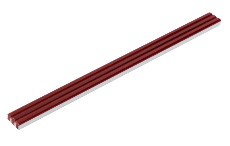 Homelux Glass Ripple Tile Trim Red (L)1830 x (W)20mm