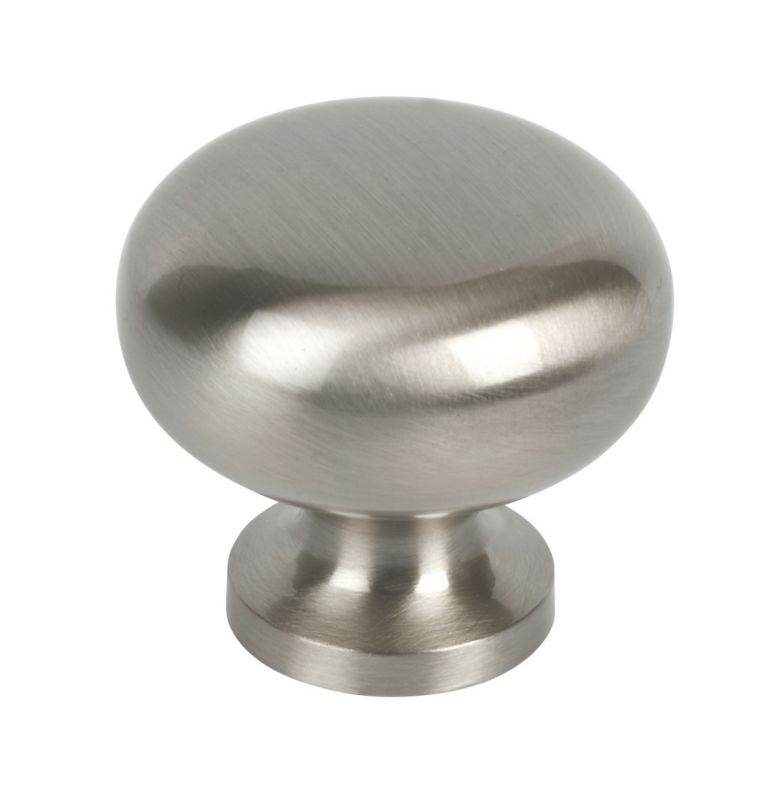 Sleek Door Knob Brushed Nickel 29mm Pack of 5