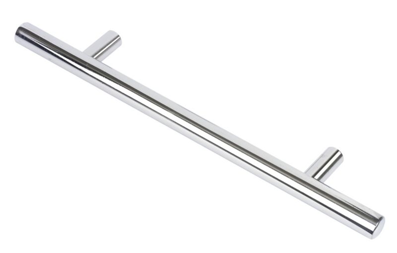 Rod Door Handle Polished Chrome 128mm