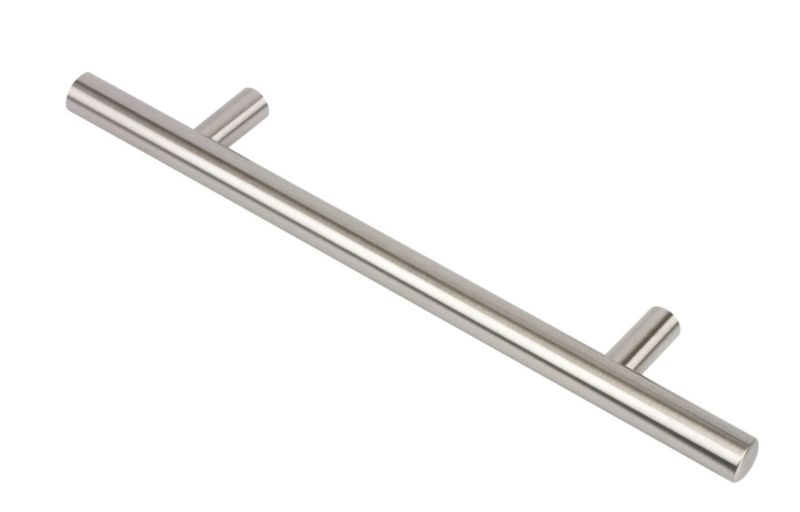 Rod Door Handle Brushed Nickel 128mm Pack of 10