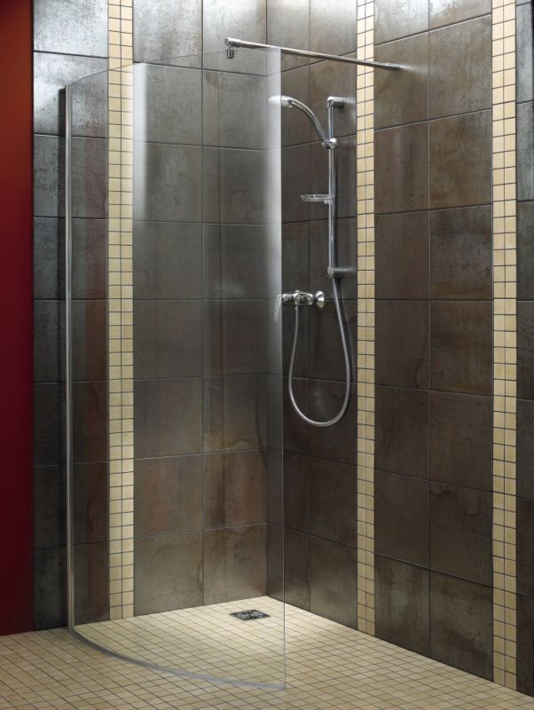 Walk-in Curved Shower Screen