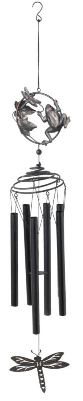Garden Ornament Wind Chimes Frog Spiral
