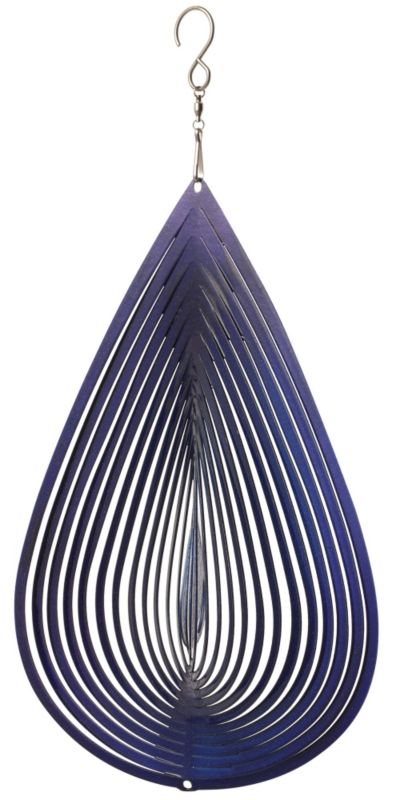 Decorative Teardrop Windspinner Purple