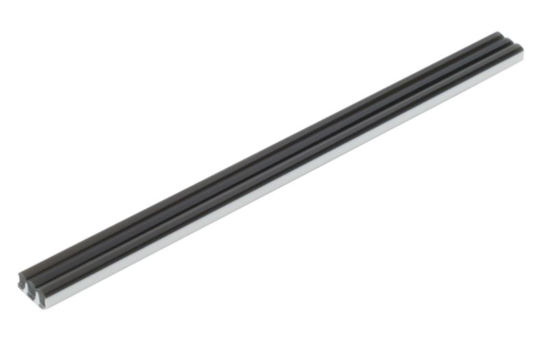 Alternative image for Homelux Glass Ripple Tile Trim Liquorice (L)1830 x (W)20mm