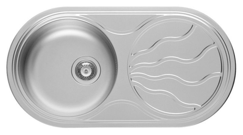 Twig Round Inset Reversible Bowl and Drainer