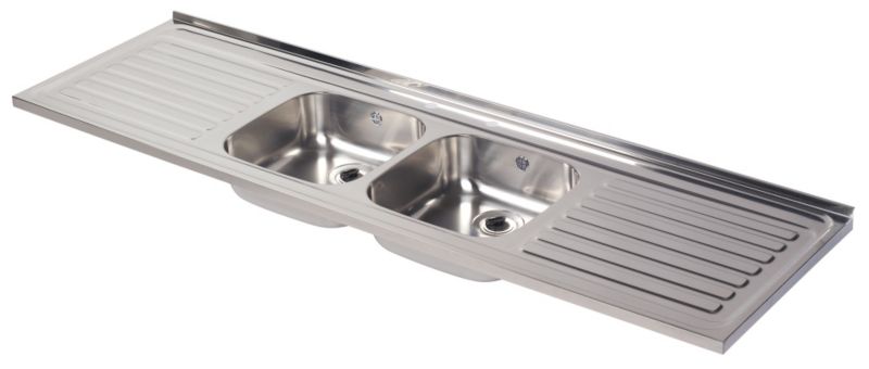 British Onset Series Double Bowl Sink
