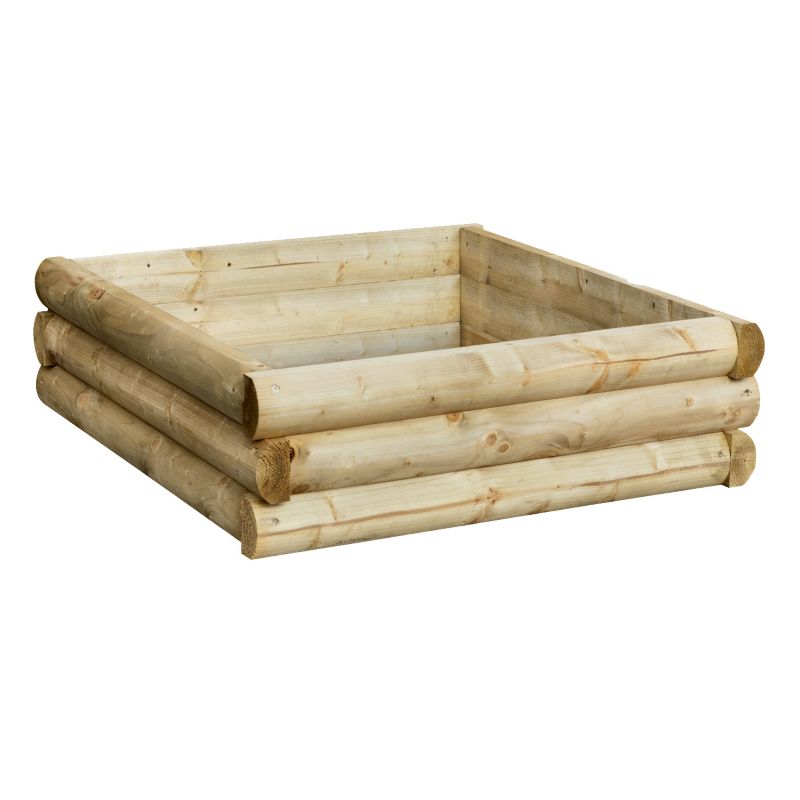 12 Log Raised Bed 10X10