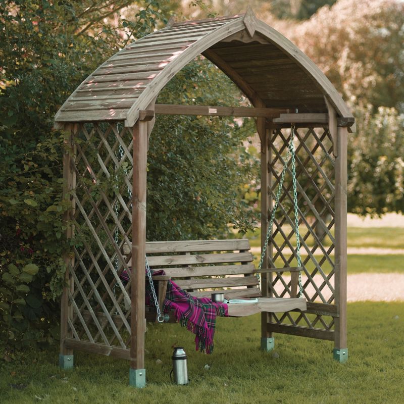 Alternative image for 6x3 Barmouth Wooden Swing Seat - Home Delivered