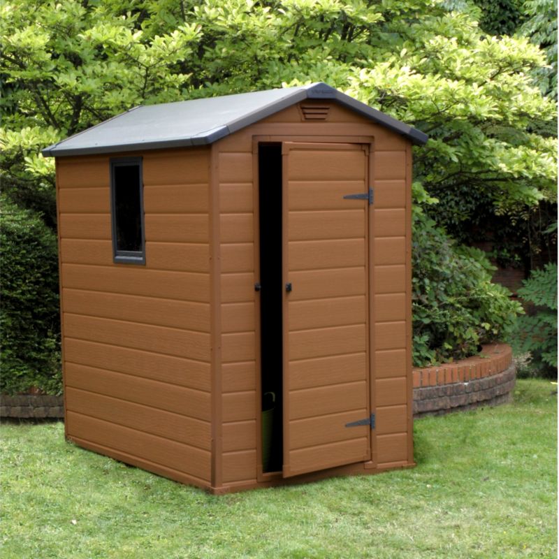 Blooma 6x4 Brown Plastic Shed customer reviews - product reviews ...