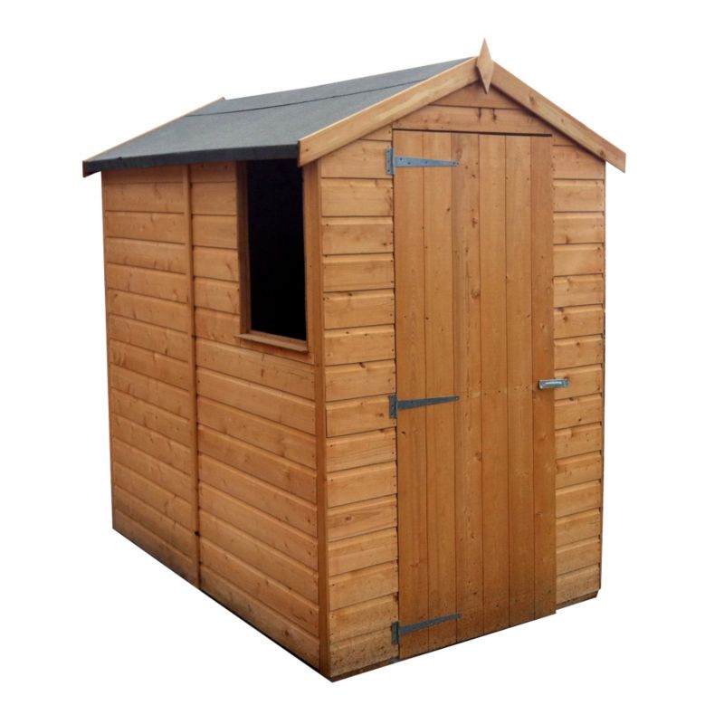 Blooma 6x5 Brown Plastic Double-Door Shed