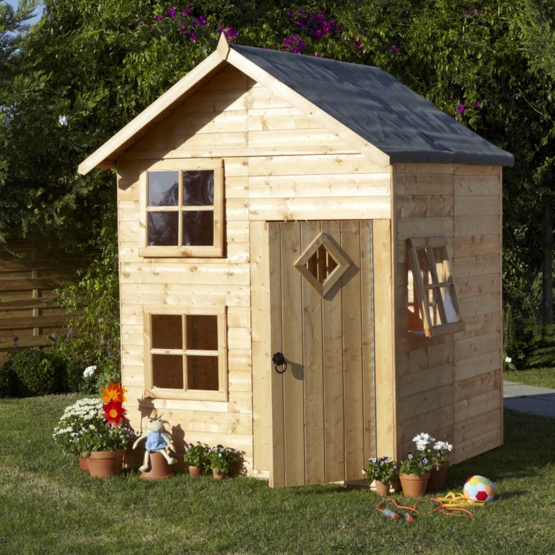 5x5 Croft Shiplap Wooden Playhouse with 1xFixed