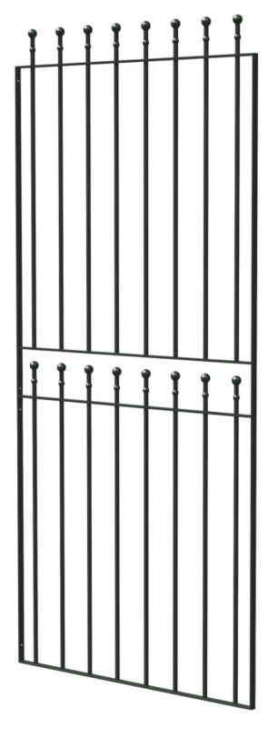 Alternative image for Ball Top Tall Narrow Metal Gate