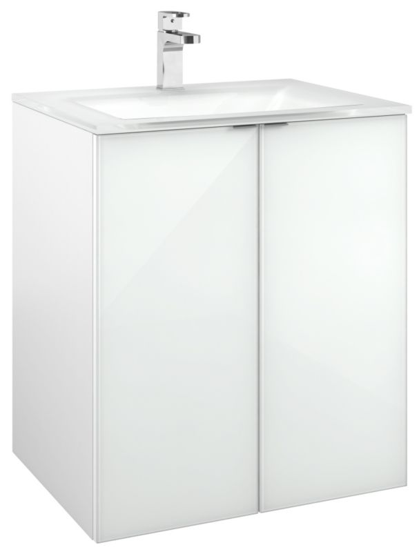 Cooke amp Lewis Arctic Bathroom Vanity Unit with 2 Doors