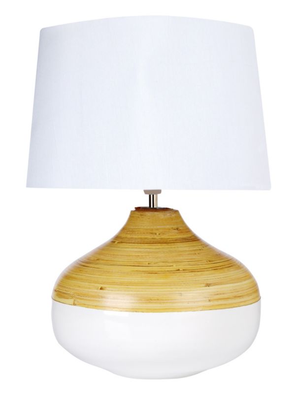 Colours Walton Bamboo Table Lamp