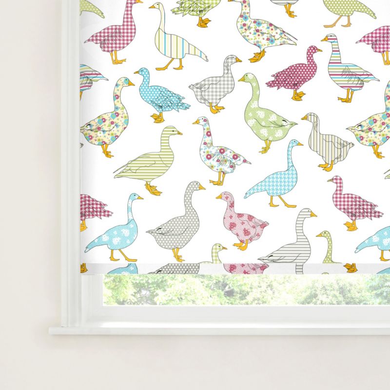 Colours Nerine Geese Pattern Roller Blind