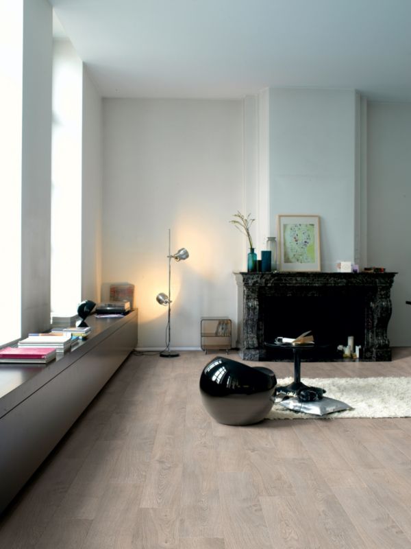 Quick Step Calando Old Oak Effect Light Grey Laminate Flooring