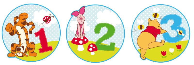Disney&copy; Winnie the Pooh Foam Elements in Multicolour by