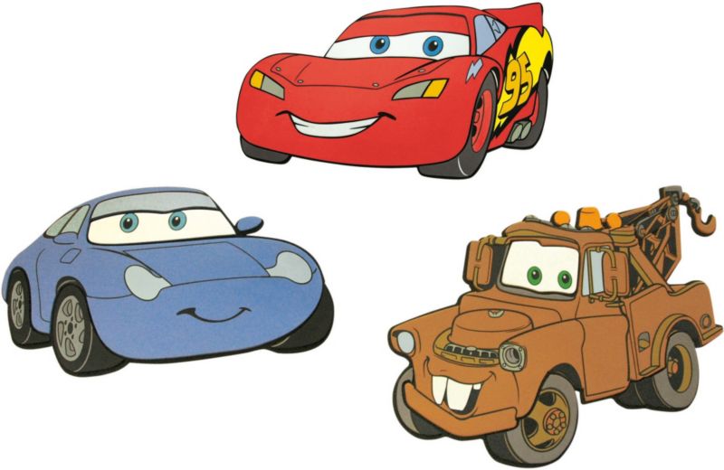Alternative image for Cars Foam Elements Multicoloured Foam Elements