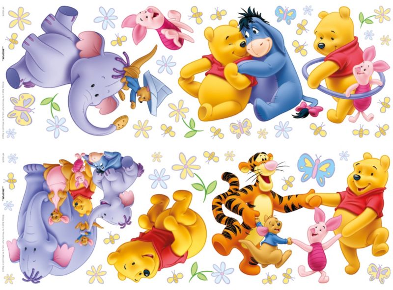 Winnie the Pooh and Heffalump Wallstickers in