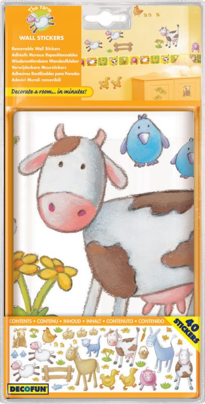 Decofun Farm Stikarounds Self Adhesive Multi