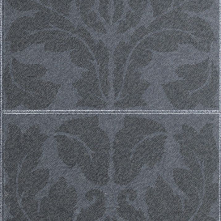 Wallfashion by Grandeco Impala Paste The Wall Wallpaper Black Stitch Damask 10m