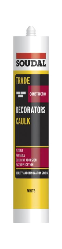 Soudal Trade Decorators Caulk White 300ml