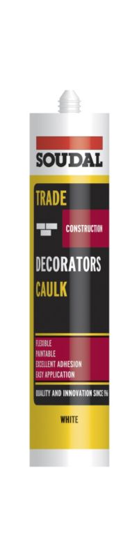 Soudal Trade Decorators Caulk White 380ml