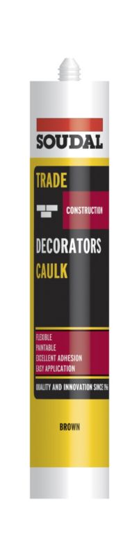 Soudal Trade Decorators Caulk Brown 380ml