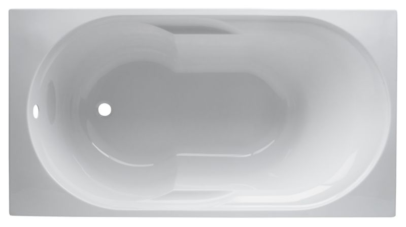 Aloha Acrylic Straight Bath White (L)1400mm