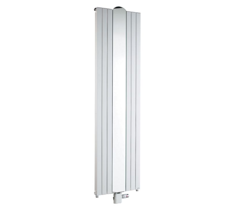 Bristan VPN Vertical Radiator with Mirror - White 531 x 1800mm (2262 BTU's)