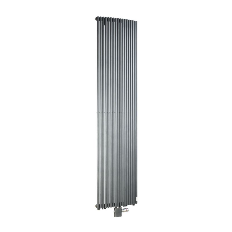 Bristan Thermic Vision Curved Radiator 4954BTU Anthracite Grey (H)2000 x (W)506 x (D)109mm