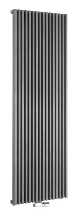 Bristan Thermic Radiator Zana Vertical Anthracite Grey (H)1800 x (W)624 x (D)118mm