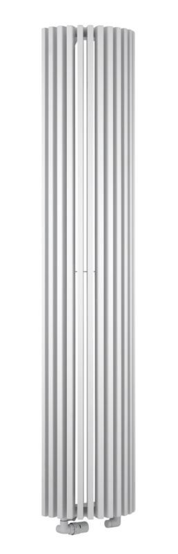 Thermic Radiator Zana Half Round White (H)1800 x (W)393 x (D)214mm