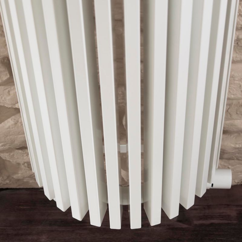 Alternative image for Thermic Radiator Zana Half Round White (H)1800 x (W)393 x (D)214mm