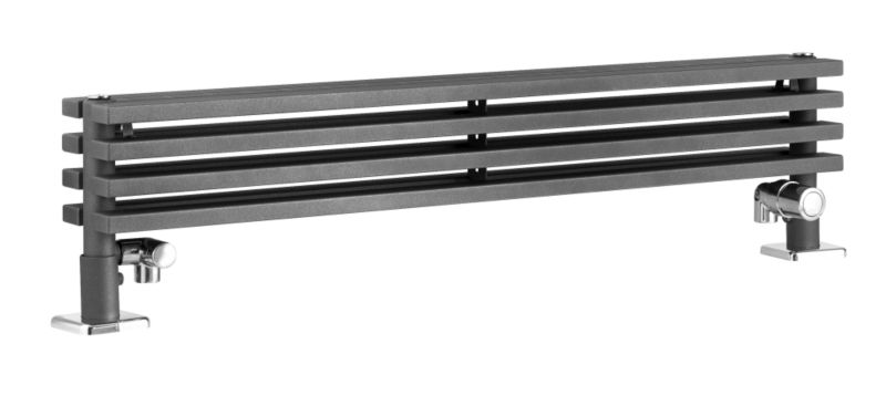 Bristan Thermic Radiator Zana Plinth Anthracite Grey H254 x W1000 x D128mm