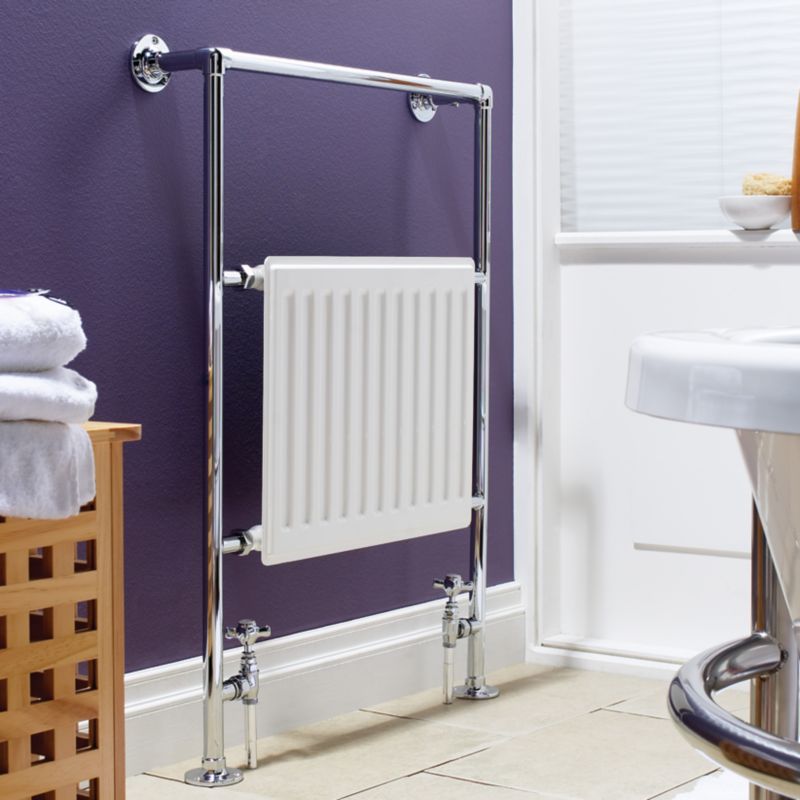 Alternative image for Imperial Chordiliere Dual Function Towel Rail 5413753701622 Chrome Plated (H) 952 x (W) 686 x (D) 130mm