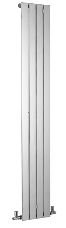 Bristan Contemporary Vertical Slab Heater Chrome Effect (H)1800 x (W)310 x (D)111mm