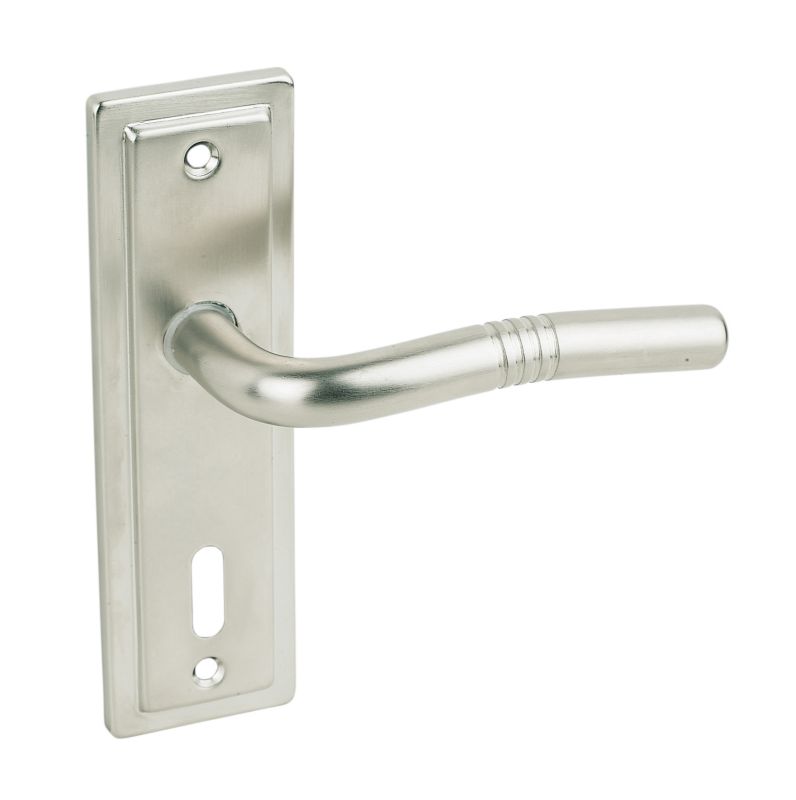 Urfic Lock Door Handle Nevada Satin Nickel