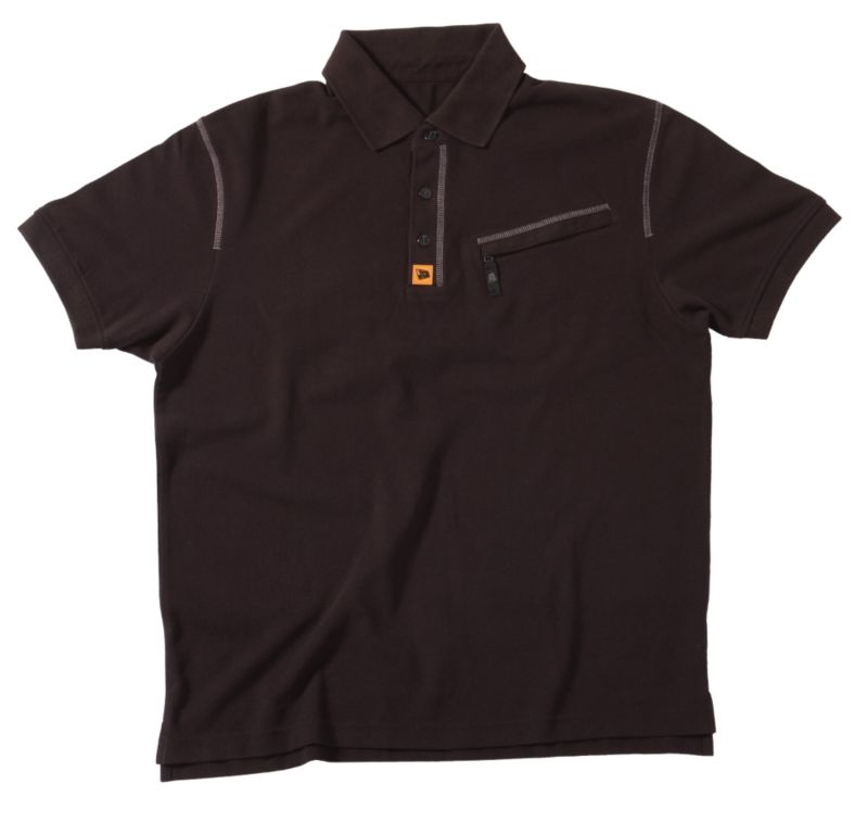 JCB Black Polo Shirt Large