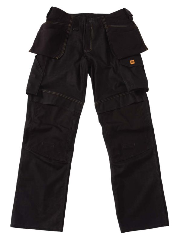 JCB Black Multi-Pocket Trousers 34.5" Long
