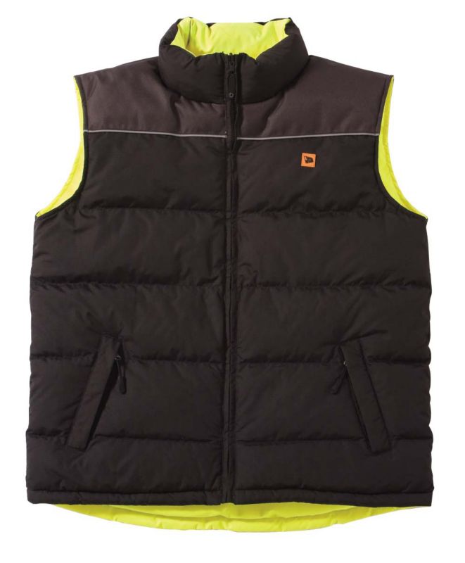 JCB Reversible Bodywarmer - Black/Yellow - Medium