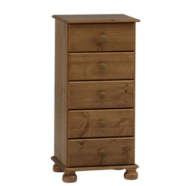 B&Q Malmo Pine 5 Drawer Chest