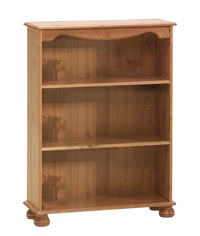 Malmo Low Bookcase Stained Pine