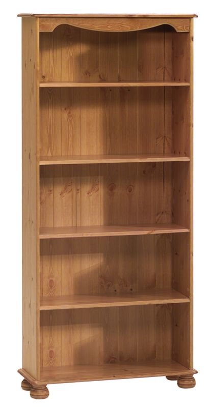 Tall Bookcase Stained Pine