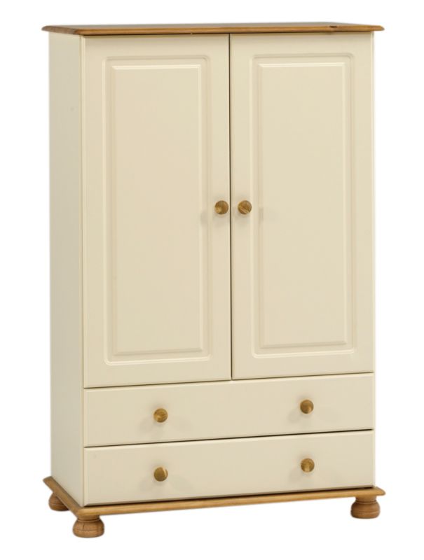 Oslo 2 Door 2 Drawer Combi Wardrobe Cream/Solid