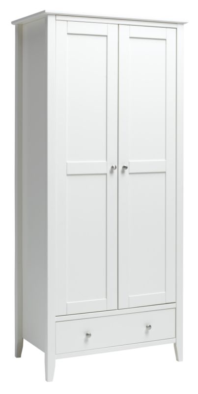 lucerne Shaker 2 Door 1 Drawer Wardrobe