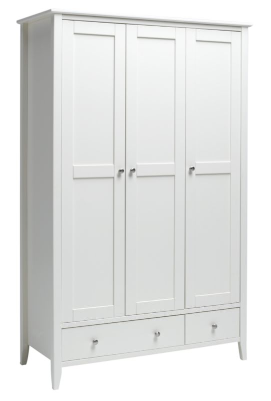 Shaker 3 Door 2 Drawer Wardrobe