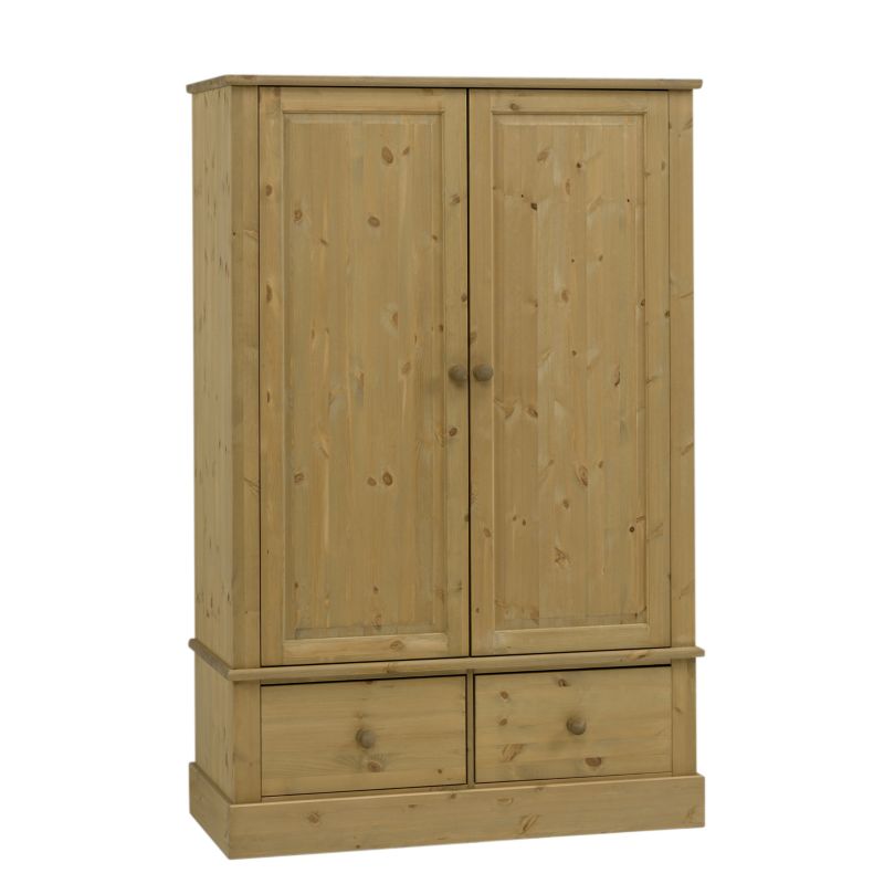 2 Door 2 Drawer Wardrobe Pine (W)1195mm